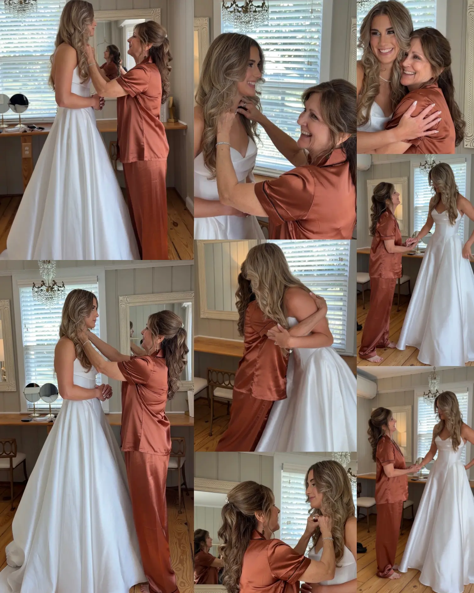 Gallery samples of the bride with her mother before the ceremony