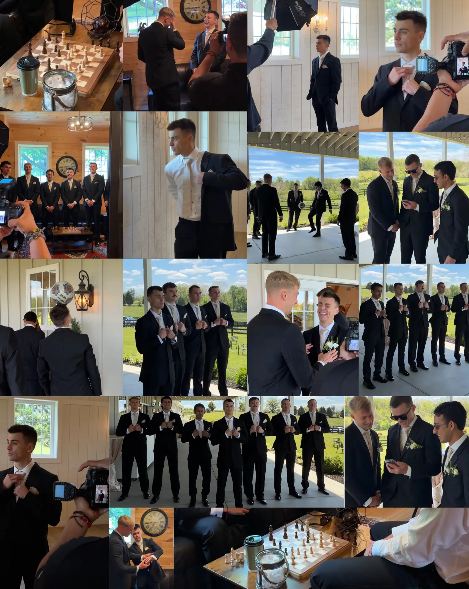 Gallery samples of the groom and groomsmen getting ready