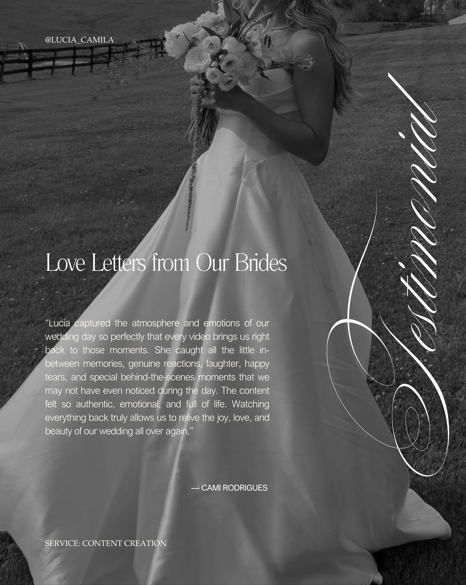 Love letter testimonial from Cami Rodrigues