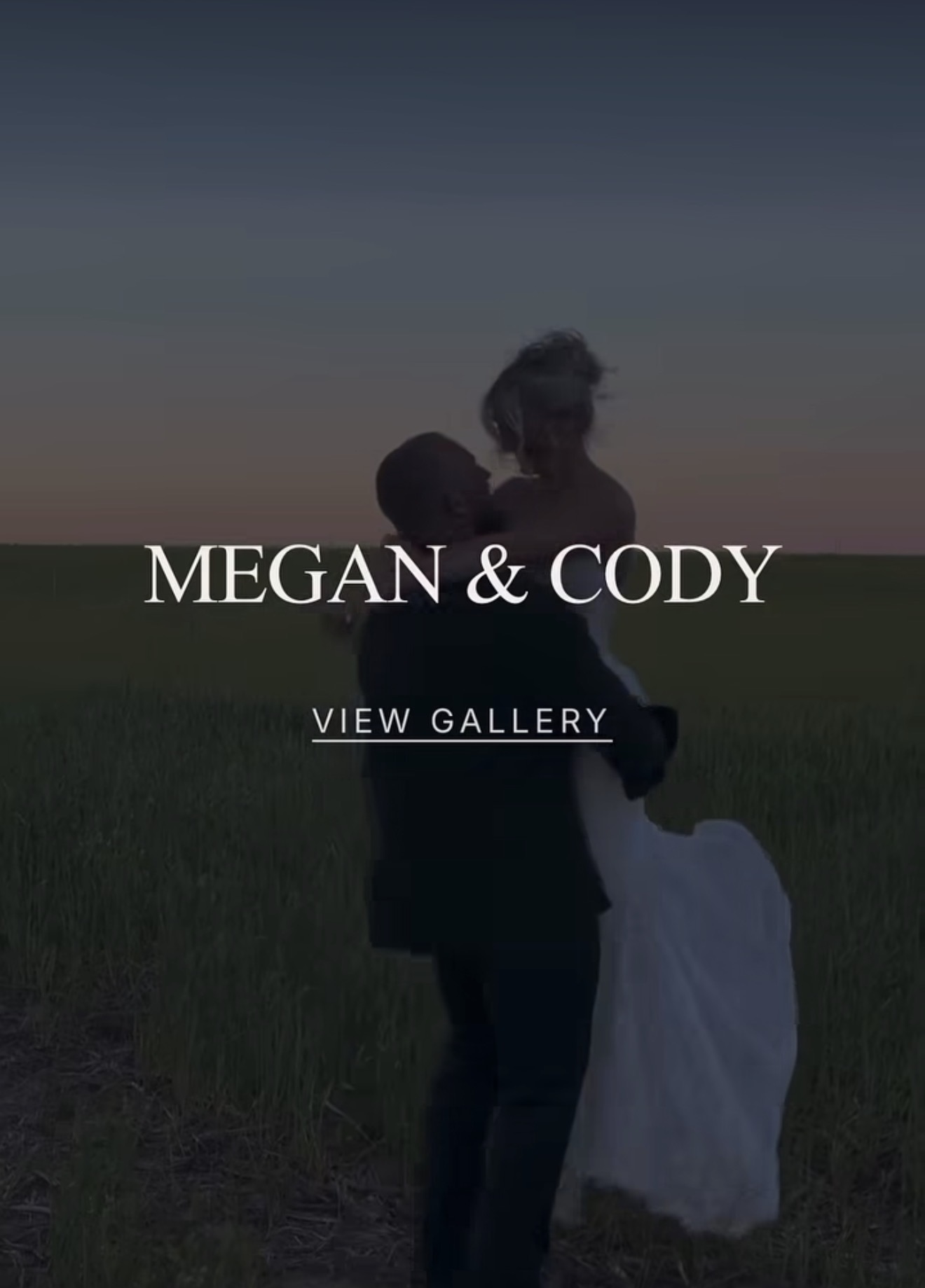 Second private gallery cover with a couple at sunset